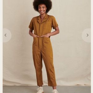 Alex Mill Standard Short Sleeve Jumpsuit - Golden Khaki
